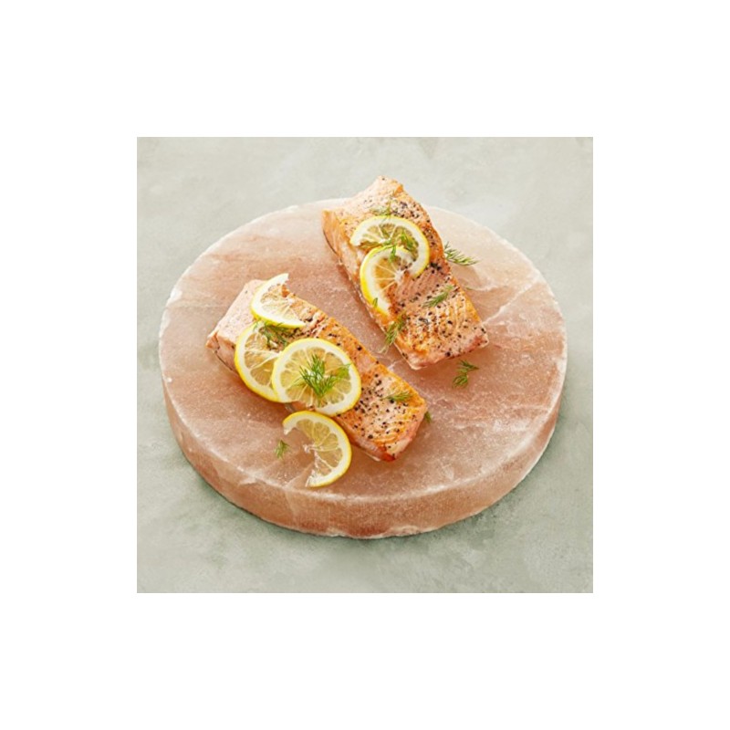 Pink Salt Wall Salt Cooking Block plate Round 8" Diam
