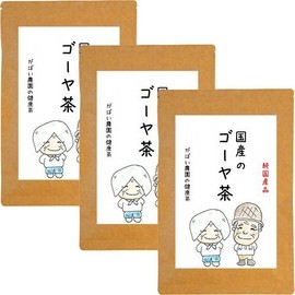 Gabai Farm Handmade Bitter Melon Tea 0.07 oz (2 g) x 30 Packets (Set of 3) Bitter Melon Tea Decaffeinated Health Tea Bag Additive-Free