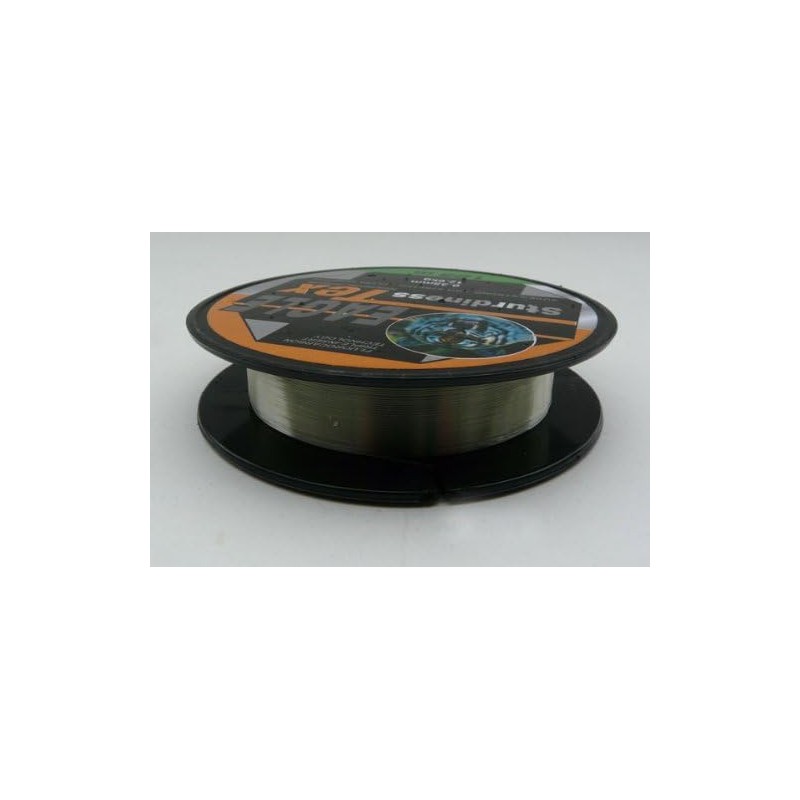 Fluorocarbon fishing line monofile line in various thicknesses.