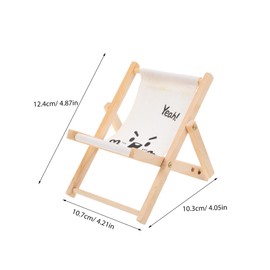 BUGUUYO Folding Beach Chair for Small Pets Compact Hamster Beach Chair Model Decoration Fun Plaything for Hamsters and Other Small Animals
