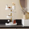 Umbra Pirouette Cosmetic Organizer, White/Brass