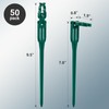 SURAIELEC 50 PCS Christmas Light Stakes, 9.5" Tall Stakes for