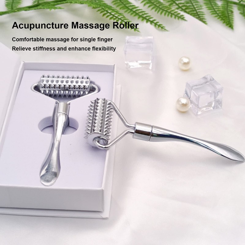 Acupuncture Massage Roller, Face Massage Roller, Metal Massage Roller Promotes