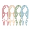 MCO Z4494 Folding Hangers with Pinch 4 Colors, Set of