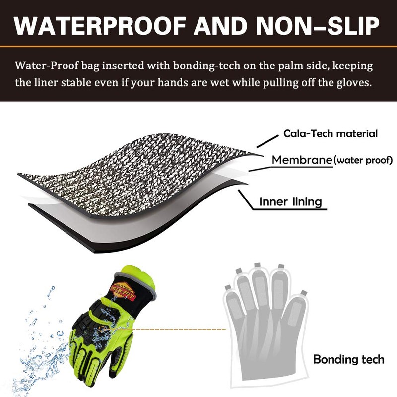Intra-FIT Rescue Extrication Gloves Impact Oil Rigger Gloves, Water-proof,Great barrier