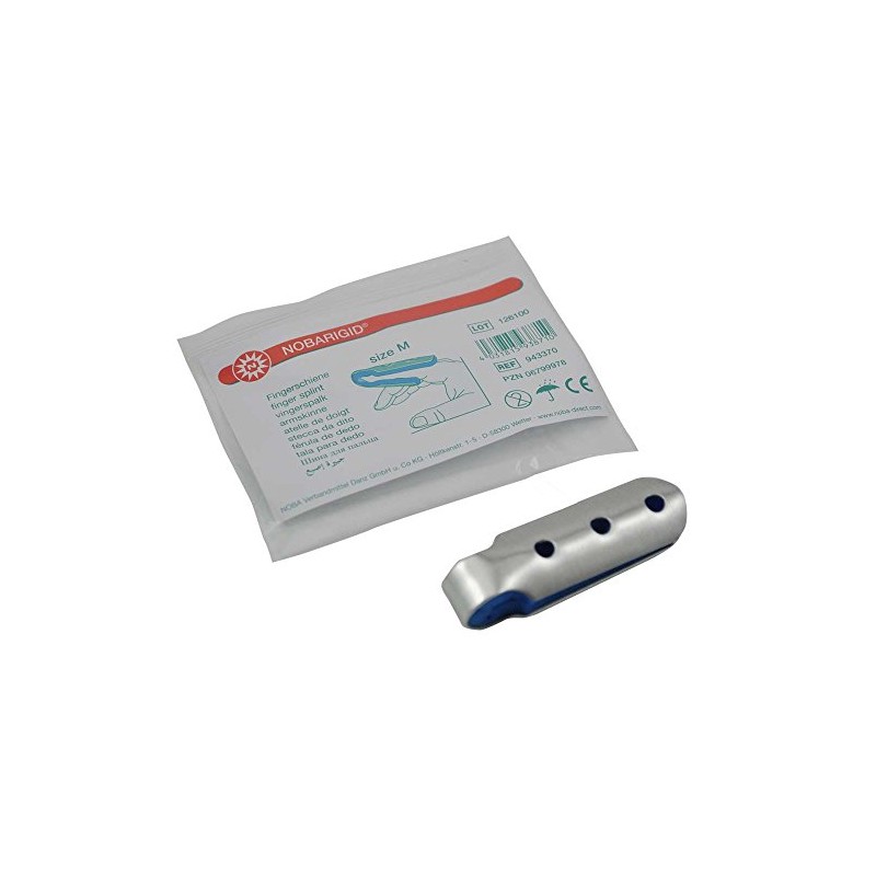 1 x Nobarigid pre-assembled finger splint, finger splints, closed splint,