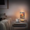 KUEJOP Bedside Lamps Watercolor Train Vehicle Table Lamp with Non-Slip