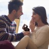 Benecreat 1 Piece Wooden Ring Box, Heart Shape, Walnut, Clear