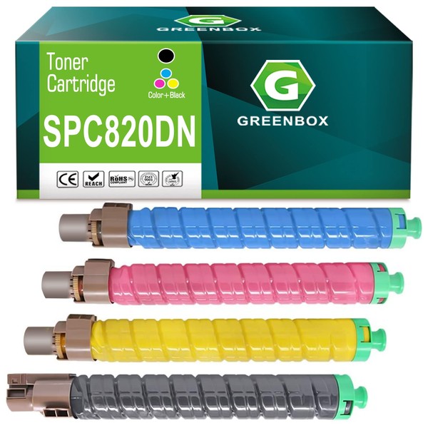 GREENBOX Compatible SP C820 SP C821 Toner Cartridge Replacement for