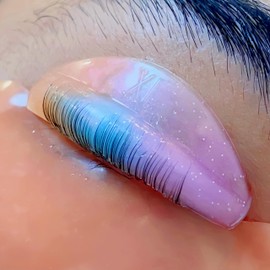 Lash Lift Shields C Curl Eyelash Lifting Shield Natural Curl Lami Lamination Roller Soft Silicone Perm Rod Gel Lash Perming Pad Set For Lash Lift and Tint Lash (Galaxy Shields-9 Size)