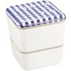 Showa 77072 Lunch Box, Square Nest Lunch Box, Gingham Check,