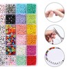 4mm Glass Letter Alphabet Beads Friendship Bracelet Making Kit Gifts