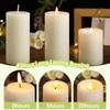 8 Pack Natural Beeswax Pillar Candles,100% Pure Beeswax Candles-344 Hours