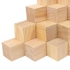 kukmakri 55 PCS Premium 2 Inch Wooden Cubes, Natural Pine