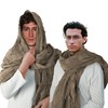 Wrap Dune Wasteland Hooded Shawl With Viking Brooch | Cowl