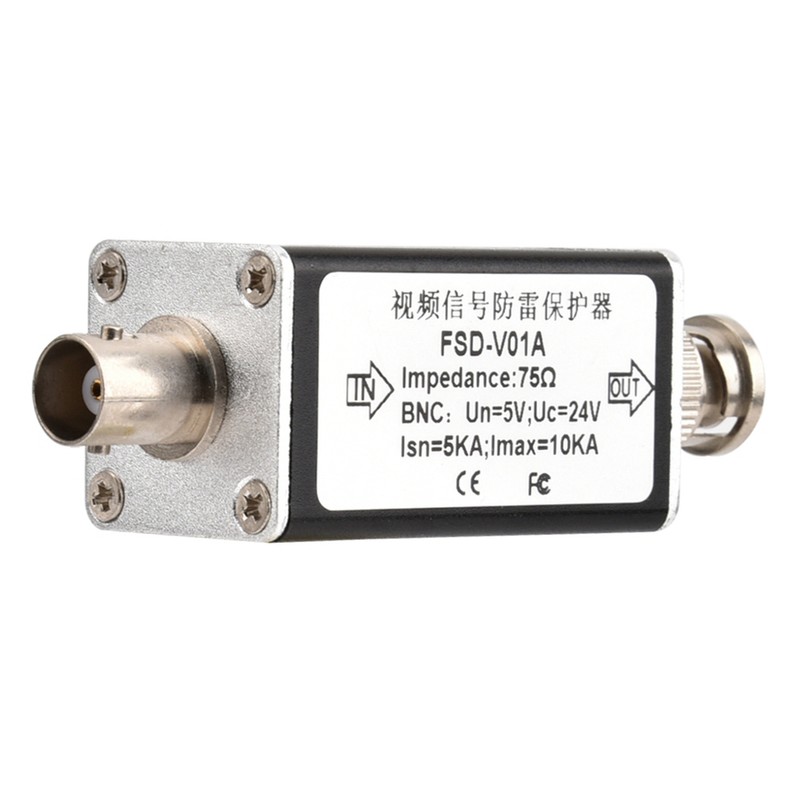 CCTV Video BNC Surge Protector Analog Camera Thunder Lightning Arrester