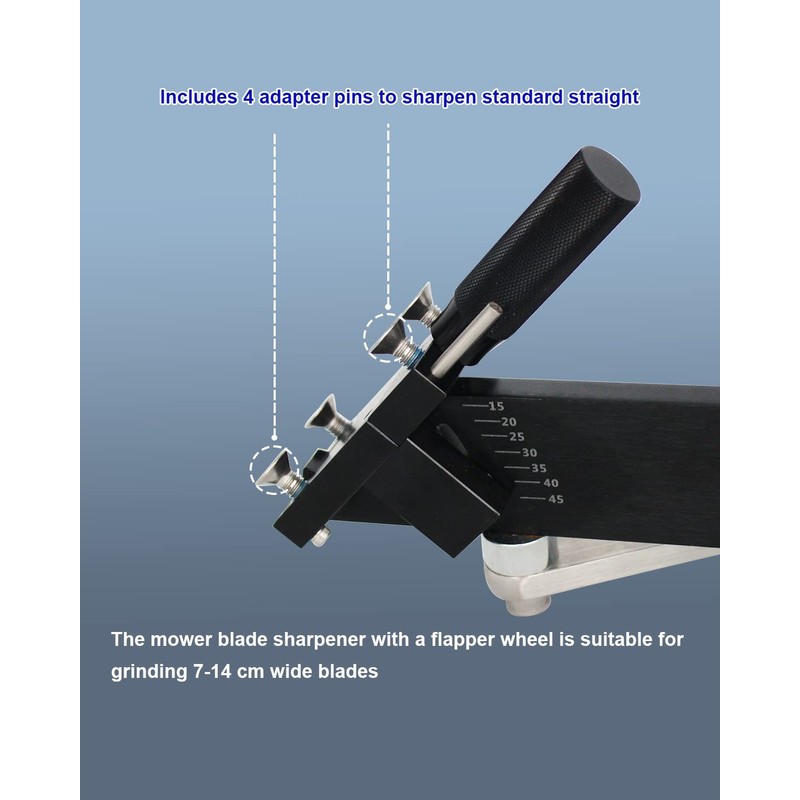 BLKGJTF Sharpener Model 5005 Lawn Mower Blade Sharpener 15°-45° Adjustable
