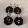 Sourcemall Acrylic Number Plates with Keyring (1-10)