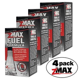 zMAX 58-106 - Fuel Formula - Easy to Use - Fuel Treatment Reduces Carbon Build-Up & Lubricates Metal Extending Life of Vehicle - Runs Efficiently Improving Gas or Diesel Mileage - 6 oz. - 4 Pack