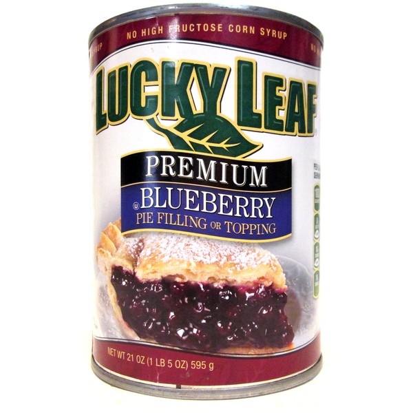 Lucky Leaf Premium Blueberry Filling & Topping (2 Pack) 21 oz Cans