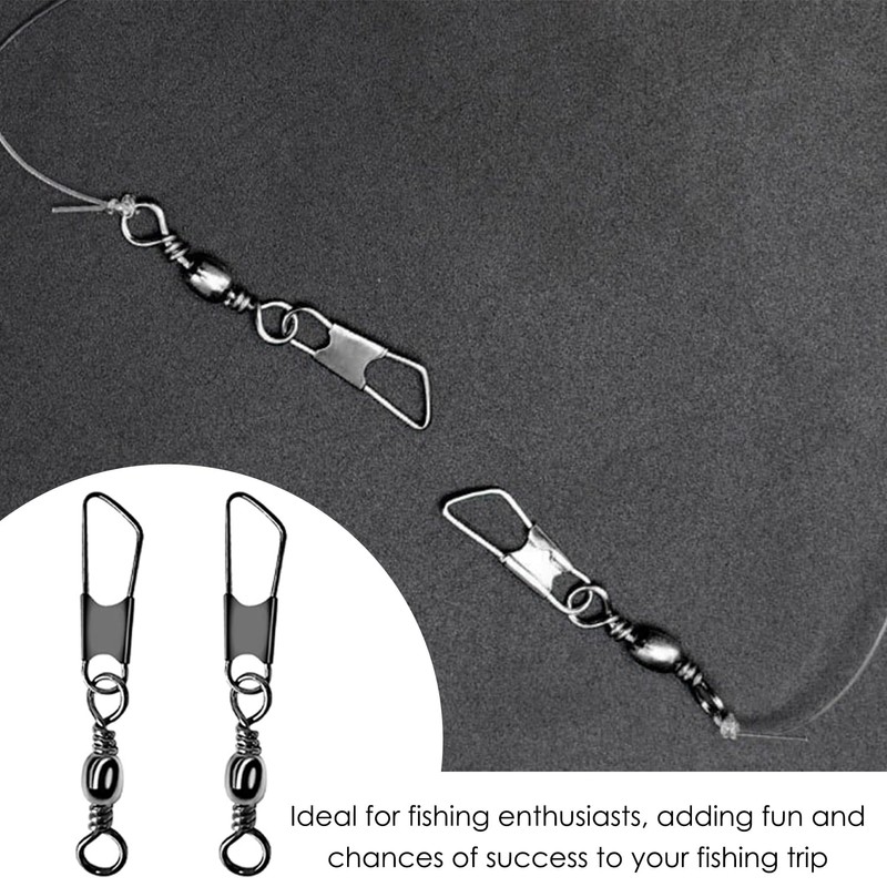 10-Piece Spinner Bait Set, 10-Piece Fishhook Adapter Ring, Swinging Bait