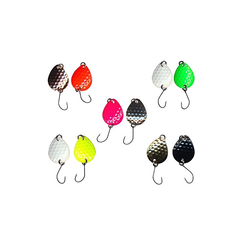 10 FTM BILG Spoons – 1.7g Spinning Fishing Lure Trout