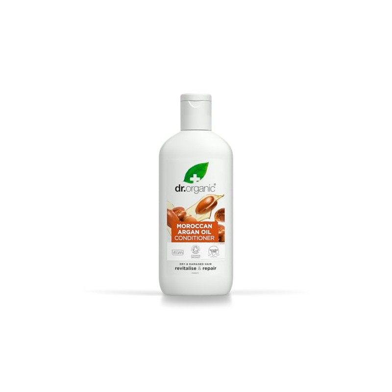 Dr Organic Moroccan Argan Oil Conditioner, Invigorating, Natural, Vegan, Cruelty