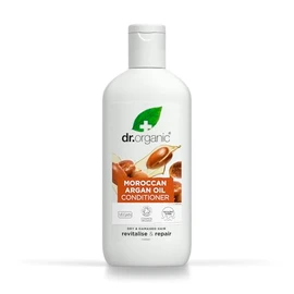 Dr Organic Moroccan Argan Oil Conditioner, Invigorating, Natural, Vegan, Cruelty Free, Paraben & SLS Free, Recyclable & Recycled from Sea-bound Plastic, Certified Organic, 265 ml