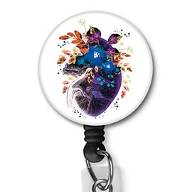 HETANEH Kidney Nurse Badge Reels Retractable with Alligator Clip Office Employee ID Name Card Holder Doctor Teachers Students Women Men for Graduation