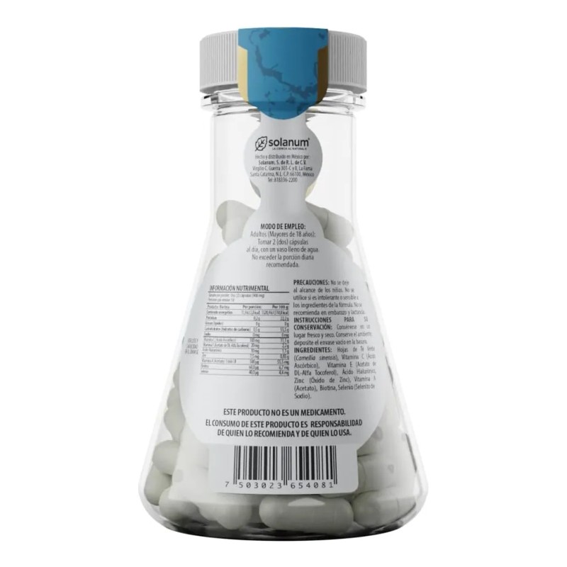 Solanum Biotina + Ácido Hialurónico 100 Cápsulas 450g
