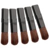 Baluue 5pcs Mini Makeup Brush Travel Kit Flat Blush Brush