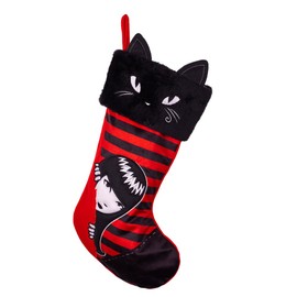 Emily the Strange Kurt Adler 19-inch Plush Christmas Stocking, Black