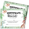 My First Haircut Certificate, 25 Dinosaurs First Haircut Achievement Certificates