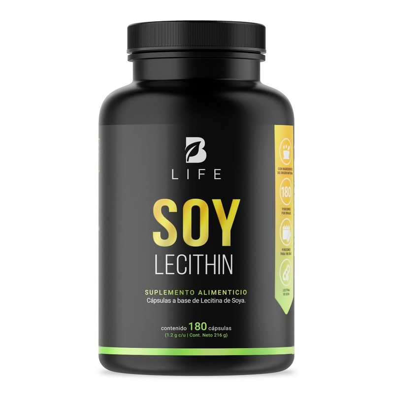 B Life Lecitina de Soya con 180 Cápsulas Blandas