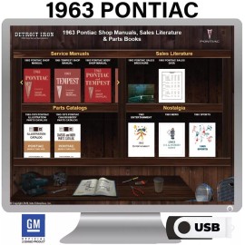 1963 Pontiac Factory OEM Shop Manuals on USB