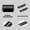 Replacement Shaver Heads Compatible with BaByliss Foil Shaver (Black/4)