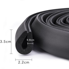 Vicloon Edge Protectors, 2M * 2 Sets Foam Safety Strip, Kids Anti Collision Strip, Thicken Soft Protective, Edge Corner Guard for Baby, Kids and Child - Black