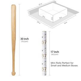 RUSPEPA Wrapping Paper Roll - Mini Roll - 67th Birthday and HAPPY BIRTHDAY Design Perfect for Birthday, Holiday and Party - 17 Inches X 16.4 Feet