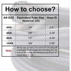 10FT 6AN Braided Fuel Line Hose -6AN Nylon Braided for