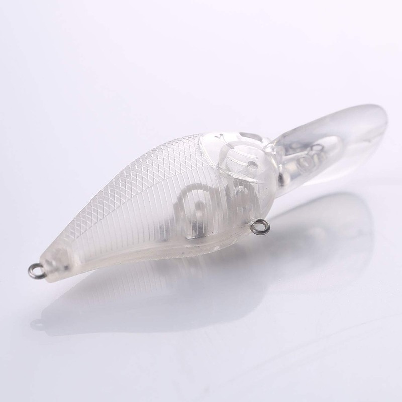 Free Fisher 25Pcs Fishing Crankbait Blanks,Unpainted Fishing Lures Blank Minnow