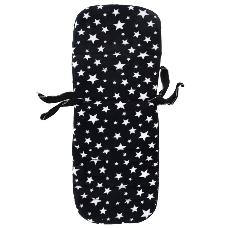 Baby Stroller Cushion Soft Flannel Star Pattern Universal Infant Trolley