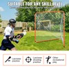 Happybuy Lacrosse Goal, 6' x 6' Steel Frame Net, Portable