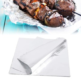 Aluminum Foil Sheets,Thickened High Temperature Food Grade Foil Wrap, Pre-Cut Insulated Foil Wrap Sheets for Cooking, Roasting,Baking,BBQ and Family Parties(100pcs), pre-cut foil pre cut aluminum