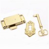 LBTODH Gold Vintage Cabinet Lock Antique Lock Spring Antique Lock