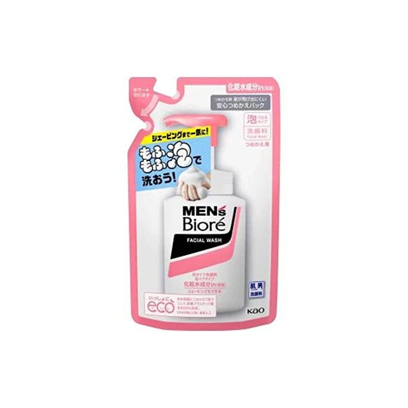 Men's Biore Foaming Facial Cleanser, Deep Moist Refill, 4.6 fl