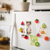 Janlifian 8 PCS Cute Fridge Magnets,Strawberry, Tomato, Orange, Kiwi, Avocado,