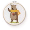The Crafty Kit Company Bear DIY Cross Stitch Craft Kit