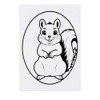 'Jolly Squirrel' Temporary Tattoo - Water Resistant, Skin-Safe, Non-Toxic Transfer