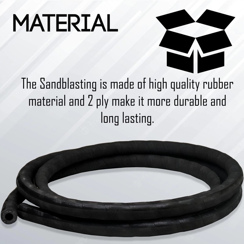 Abrasive Sandblast Hose 1/2" ID, 1" OD Blast Hose 15