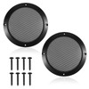 2PCS 5 Inch Speaker Grill Universal Speaker Covers ABS Plastic